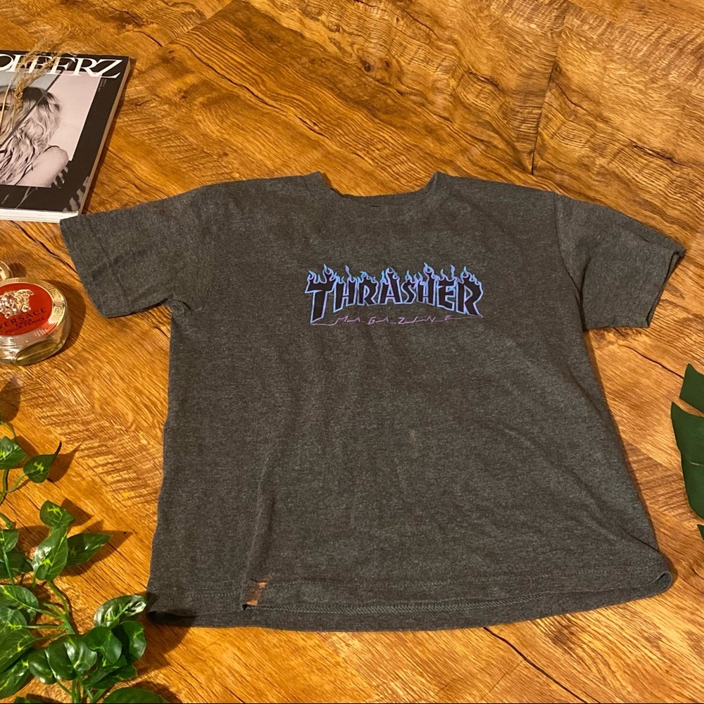 Alstyle apparel & activewear Grey Thrasher t-shirt size S